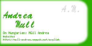 andrea mull business card